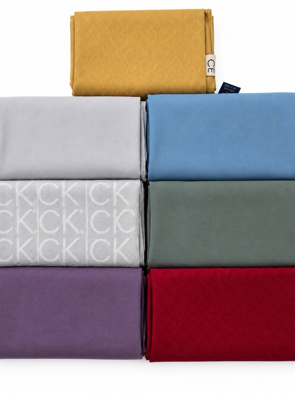 Calvin Klein Women's Knit Scarf - Mustard Yellow